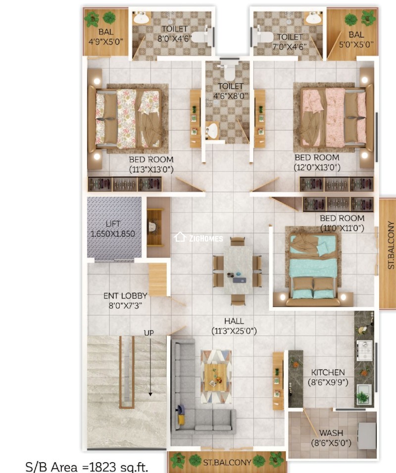Units floor image