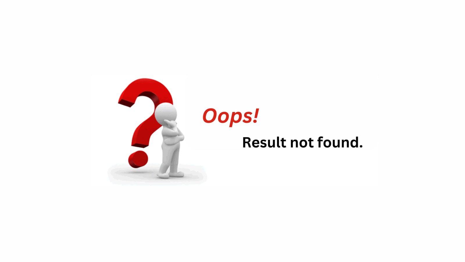 no result found image